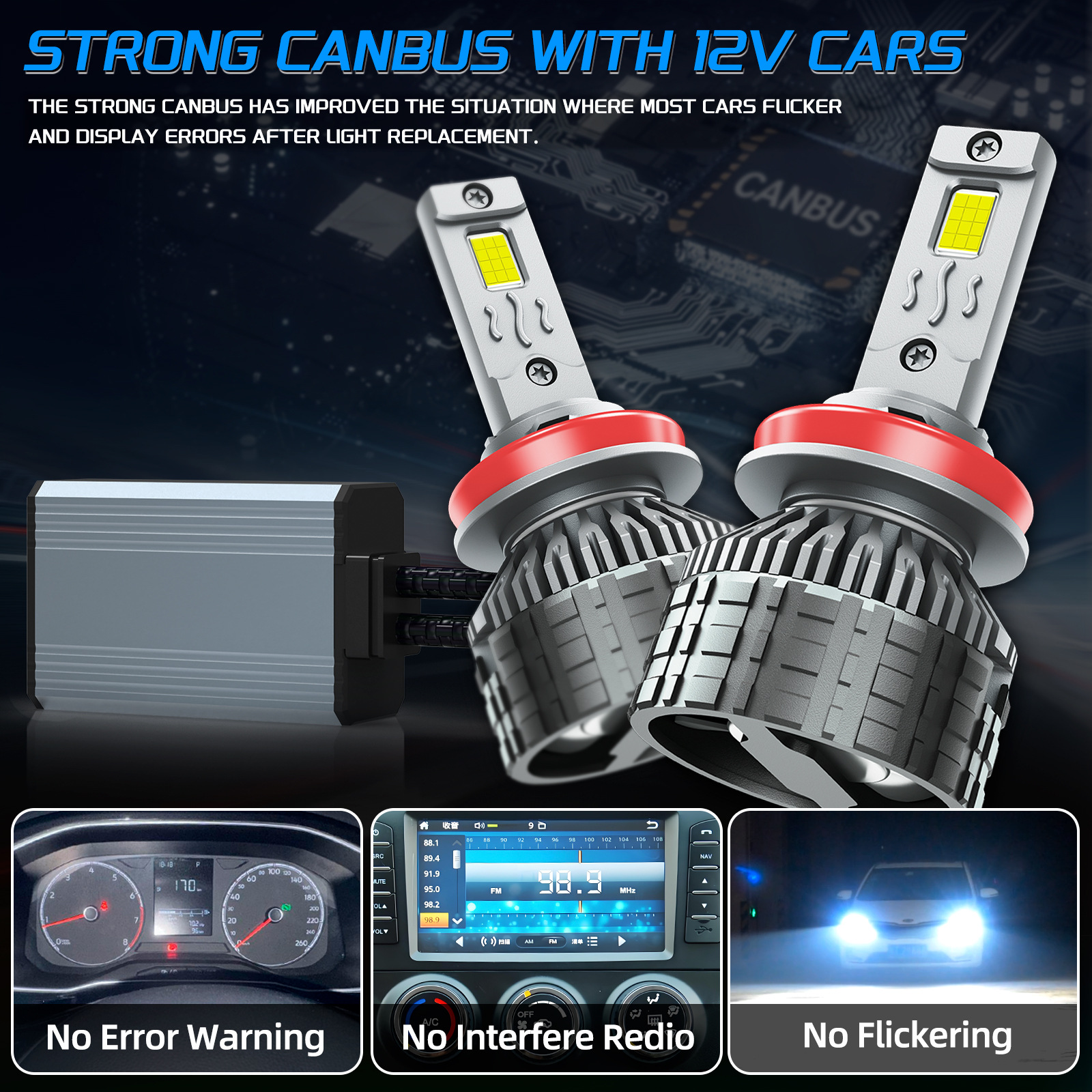 M87 60W CANBUS Led Headlight Kit