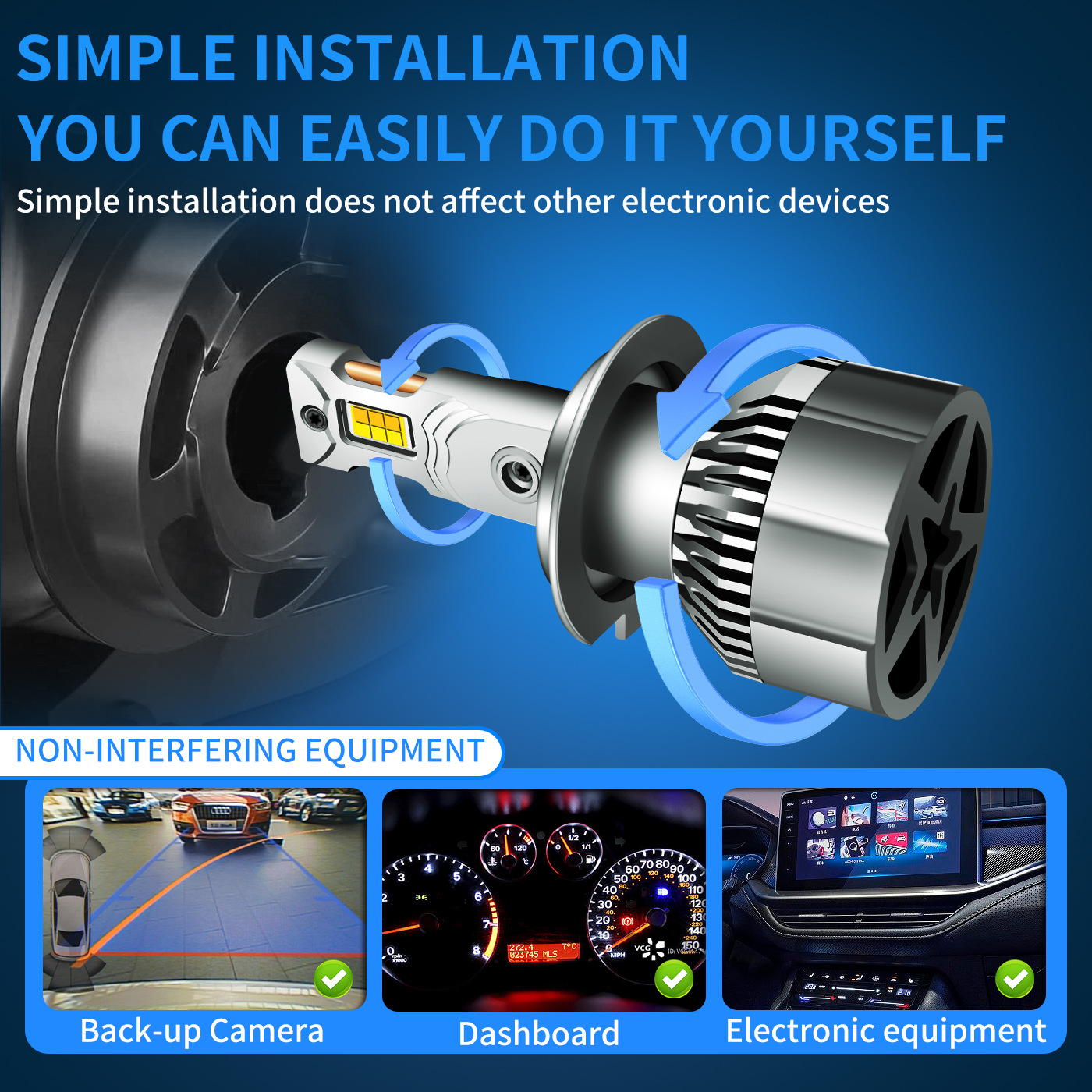 M7T 3 Color Temperature LED Headlight