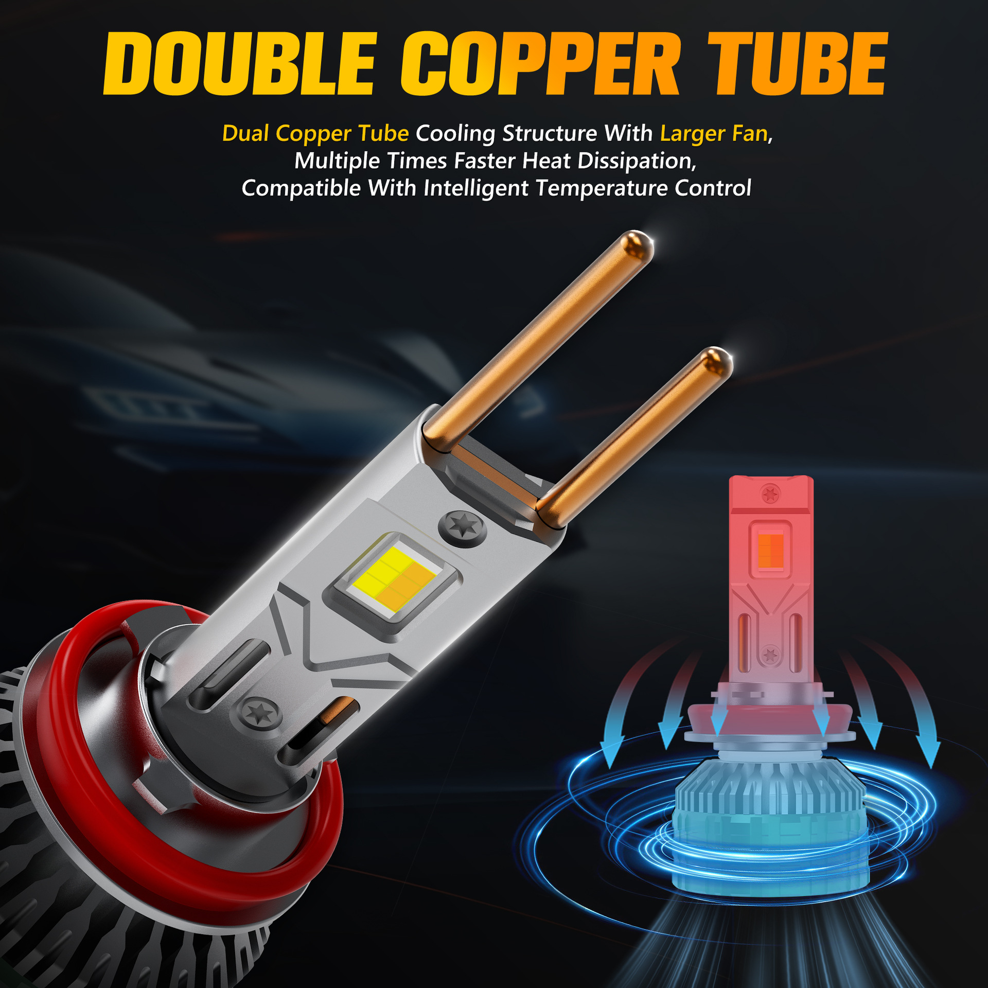  M88 APP Controlled LED Headlight Kit H7/H4