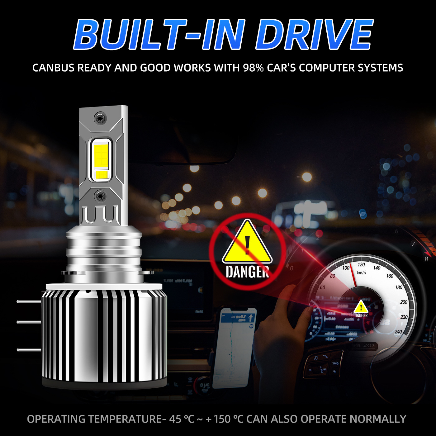 M8-H15 LED Headlight Bulbs