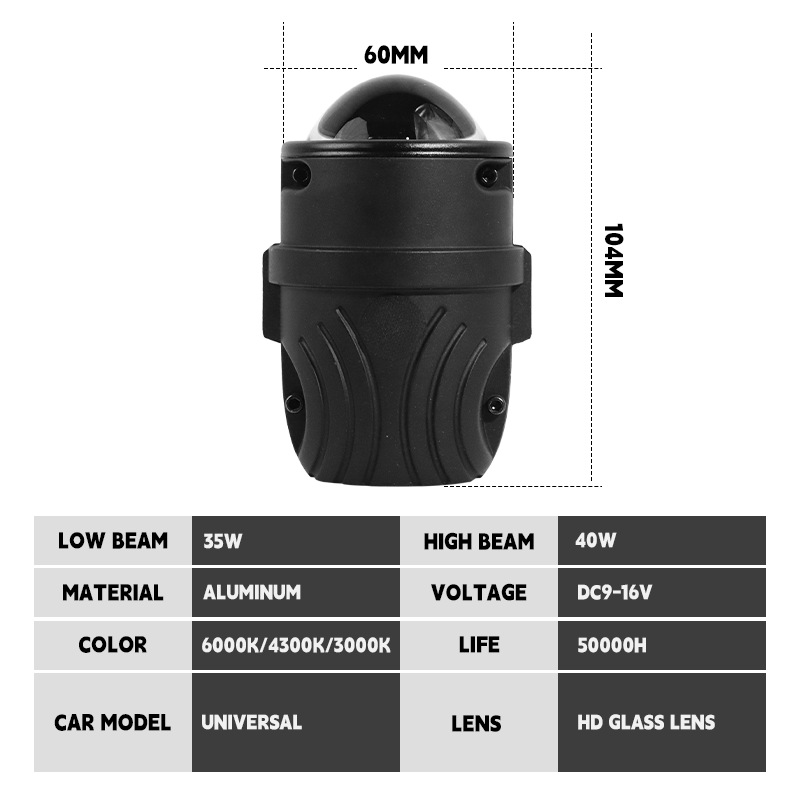2-Inch 3Colors F2A Fog Light