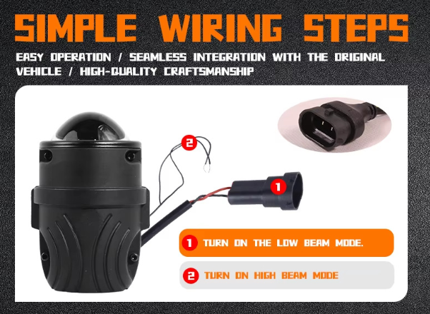 2-Inch 3Colors F2A Fog Light