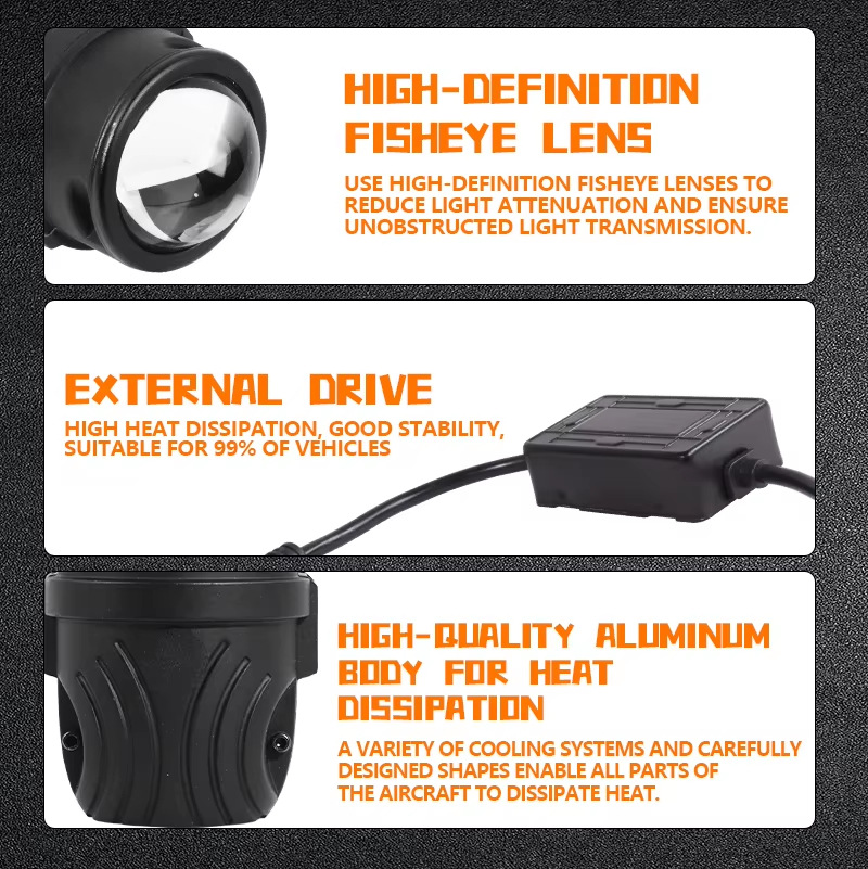 2-Inch 3Colors F2A Fog Light