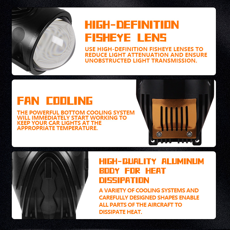 F3 3Inch 3Colors Fog Light