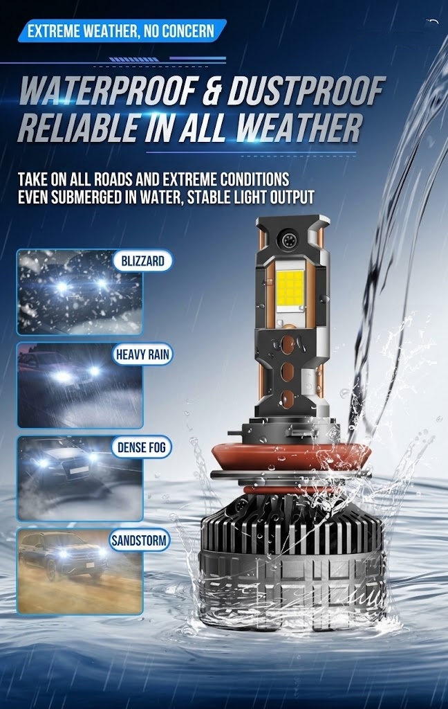 T4 LED Headlight Bulbs H7/H11/H4/9005