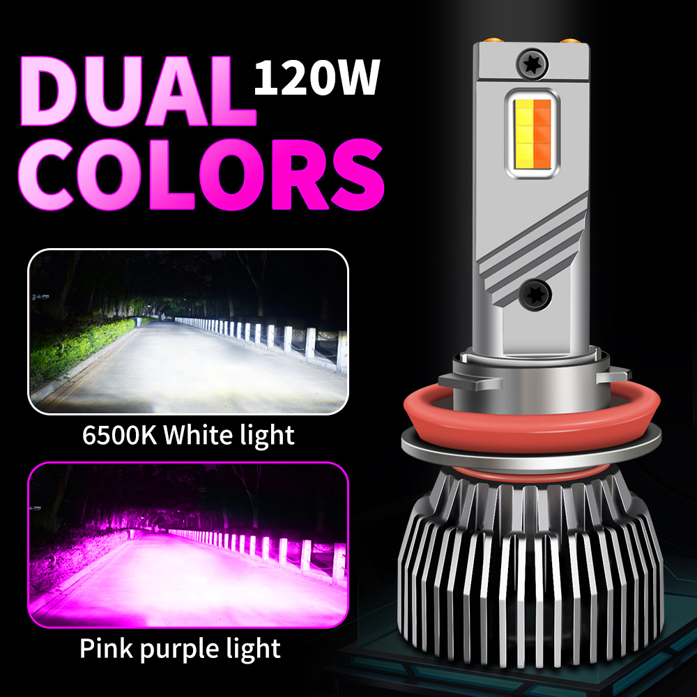 M6P Dual-Color LED Headlight Bulbs