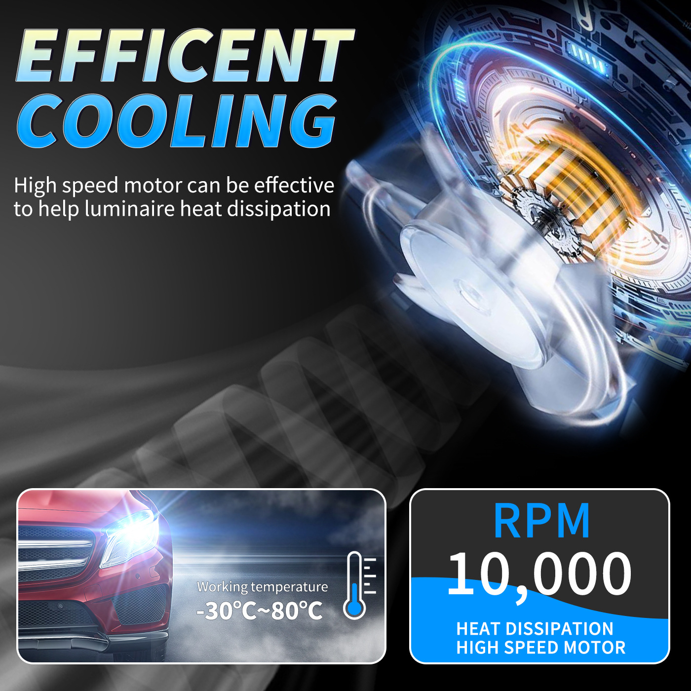 M6P Dual-Color LED Headlight Bulbs