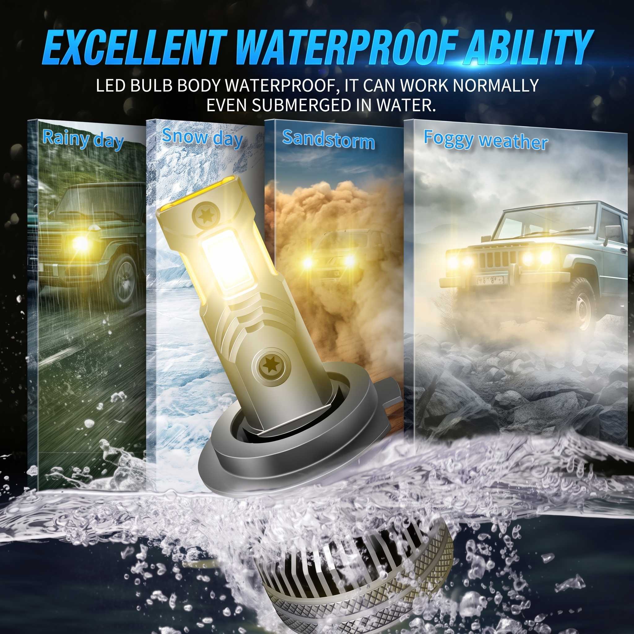 M7 LED Headlight Bulbs H7/H11/H4/H9