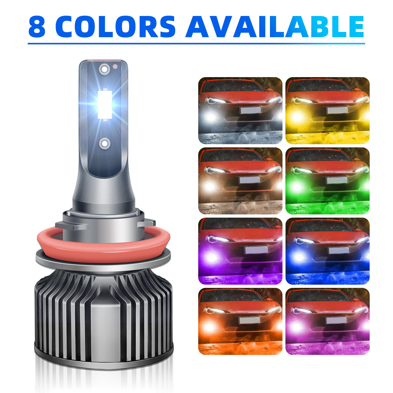 Cross-border LED Headlight(图1)