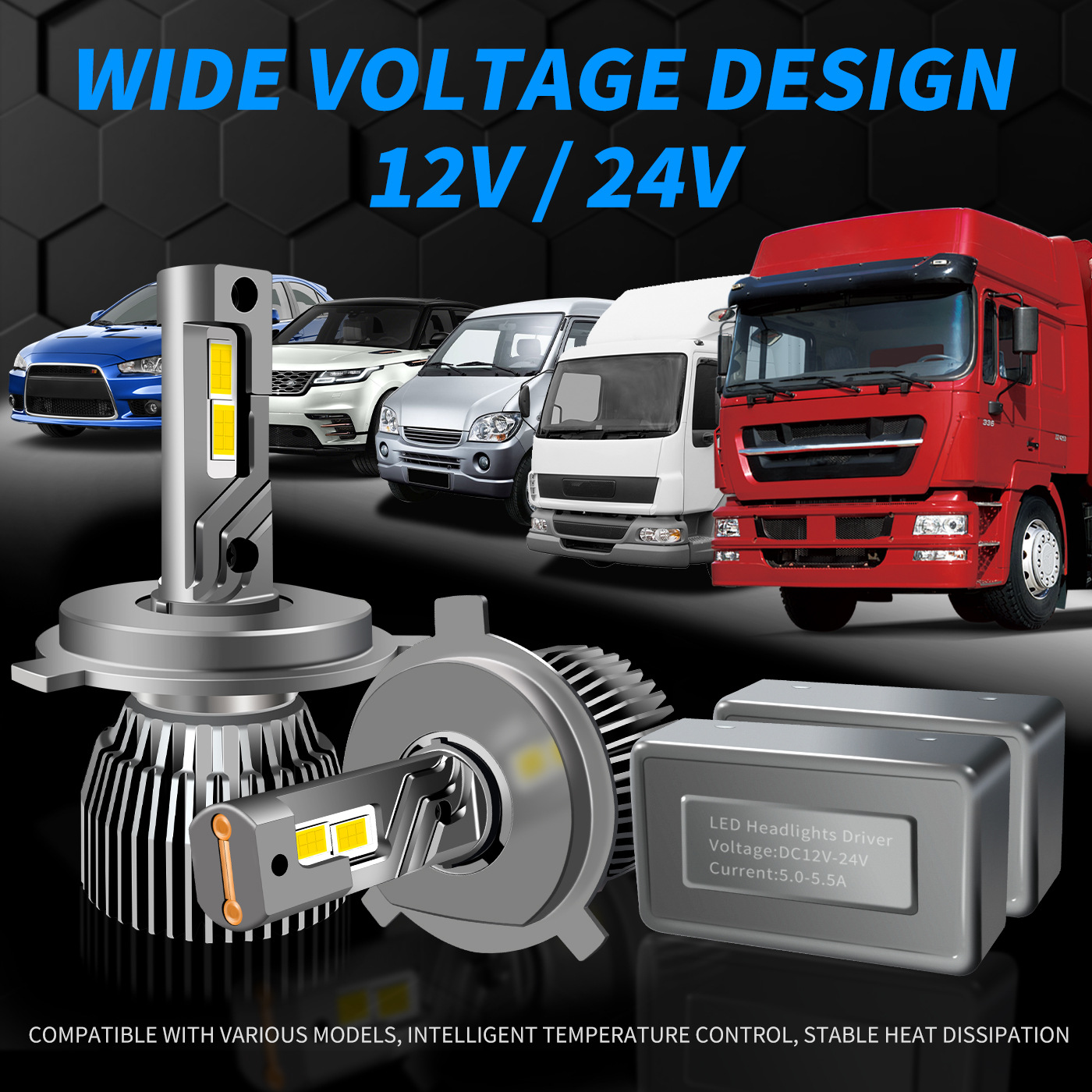 New High Power Auto LED Headlamp(图1) New High Power Auto LED Headlamp(图1)