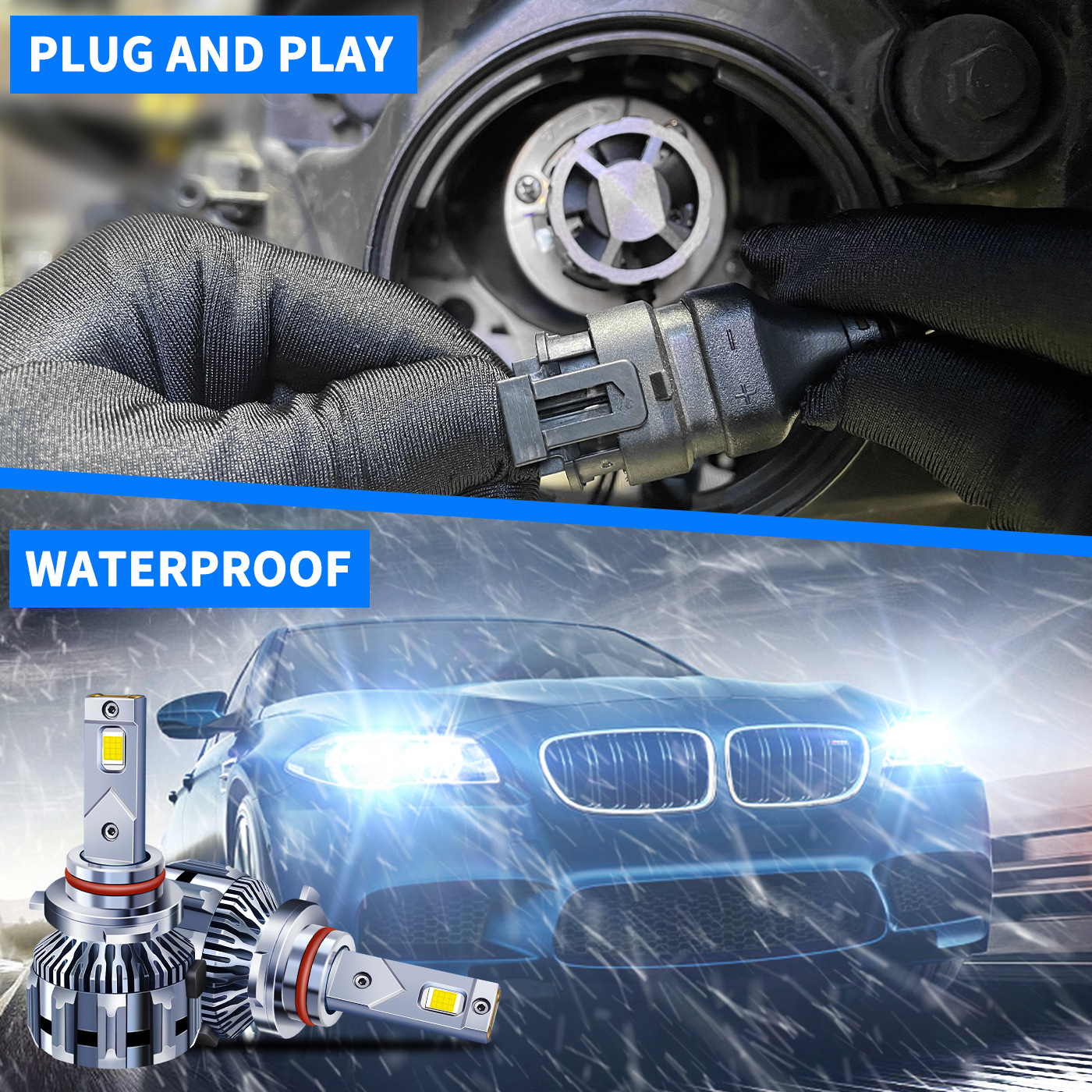 New High Power LED Headlight H13/HH3(图2) New High Power LED Headlight H13/HH3(图2)