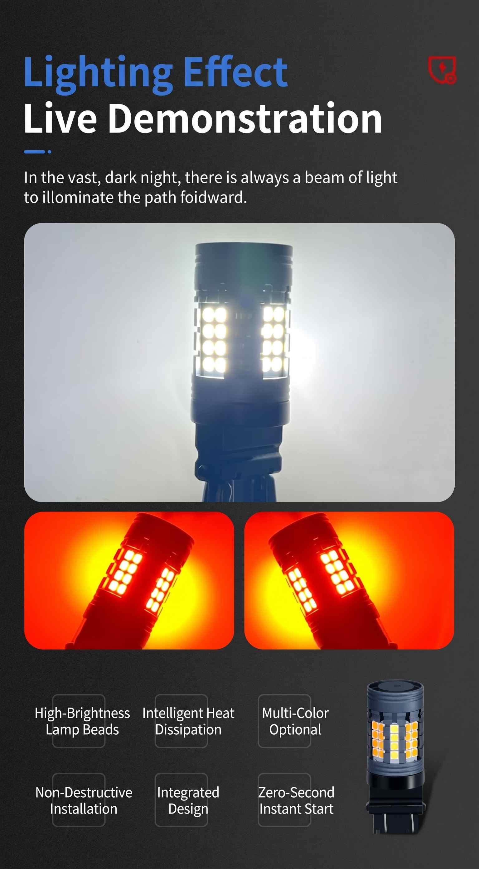 High-Power 29W CANbus LED Bulb (图3) High-Power 29W CANbus LED Bulb (图3)