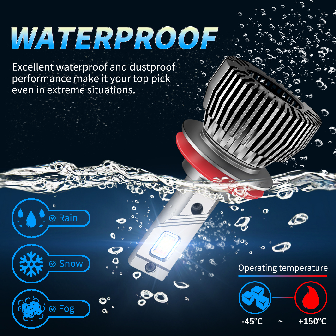 M6P Dual-Color LED Headlight Bulbs(图2) M6P Dual-Color LED Headlight Bulbs(图2)